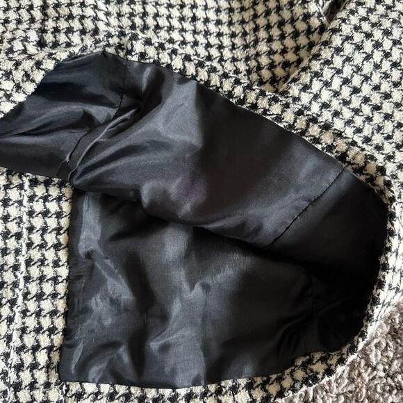 Vintage Women’s Pendleton Houndstooth Wool Tweed Blazer Jacket Black Size 10 - Picture 7 of 7